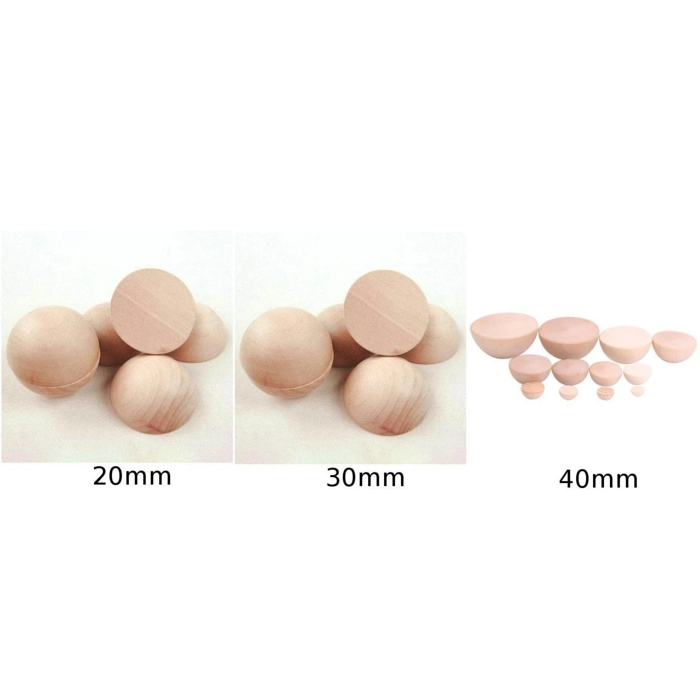 Для детей круглые полушары украшения 10 шт деревянные полусферические