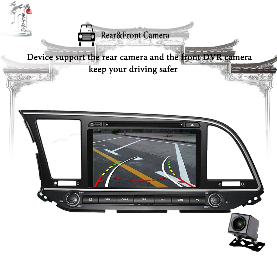 Top Autoradio 4GB ram+64GB rom Android 9.0 car dvd player for Hyundai Elantra 2016 2017 2018 multimedia radio gps Car PC CD SD DVD 4