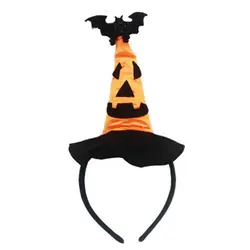 Surwish Хэллоуин украшение руководитель группы тыквы Бент указал шляпу обруч для взрослых и детей Хэллоуин реквизит