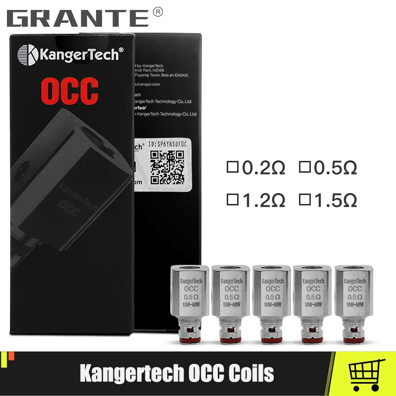 

Original Kangertech OCC Coils Kanger OCC Coils For Kangertech Subtank Mini Subtank Nano Atomizer Vaporizer Coils E Cigarettes