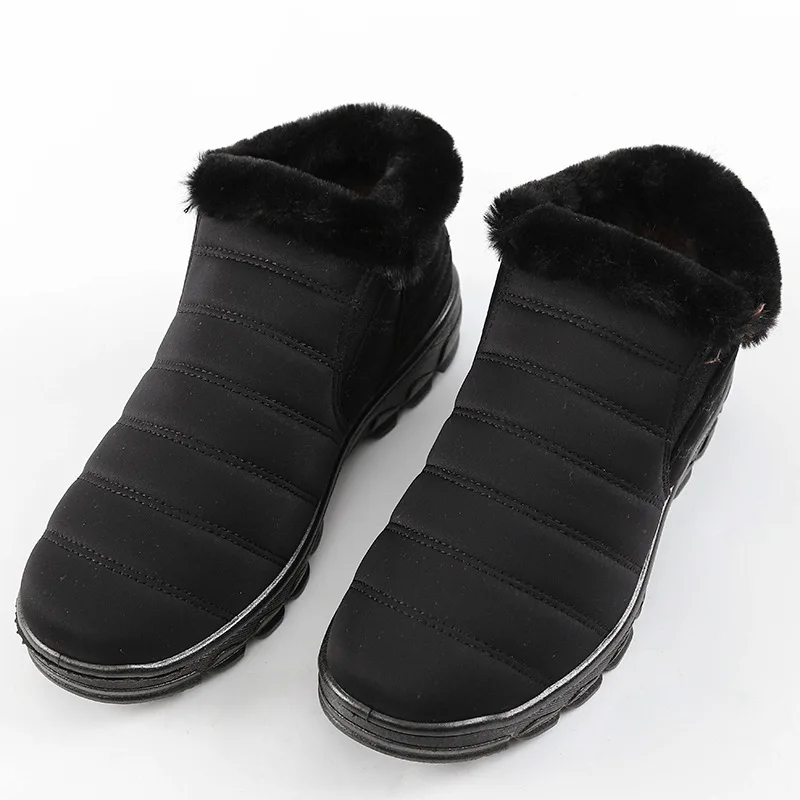 

Winter Womens Snow Boots 2018 New Woman Ankle Boots Slip-on Plus Plush Warm Waterproof Non-slip Mama Cotton Shoes High Qualtity