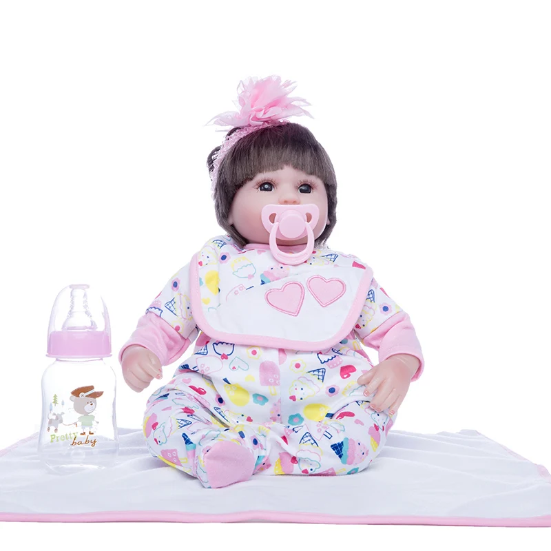 Принцесса Анна 18in прекрасная кукла reborn младенцев силиконовые baby куклы
