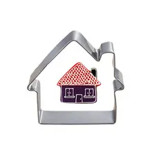 Пряничный дом инструменты для печенья Резак прессформы Набор из пресса для бисквитов и айсинга штамп яйцо формы для штукатурки кухонные аксессуары