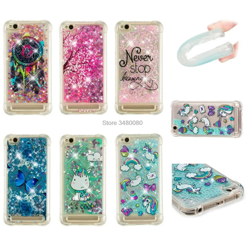 

Glitter Stars Case for Xiaomi Redmi 5A Redmi5A Dynamic Liquid Quicksand Soft TPU Back Case for Xiaomi Redmi A5 Hongmi5A Cover