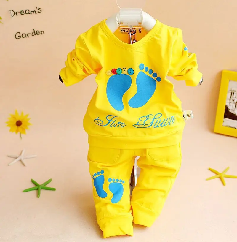 Fall 2015 new children's clothing boy girl suit 0 to 3 years old baby