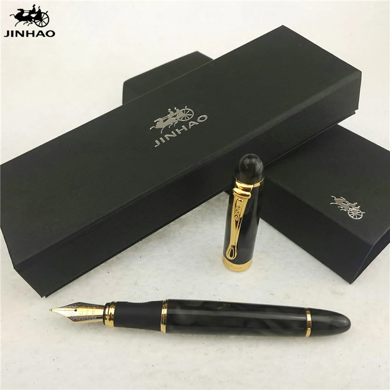 1pc/lot Stationery Jinhao Fountain Pen X450 Green Pens Gold Clip