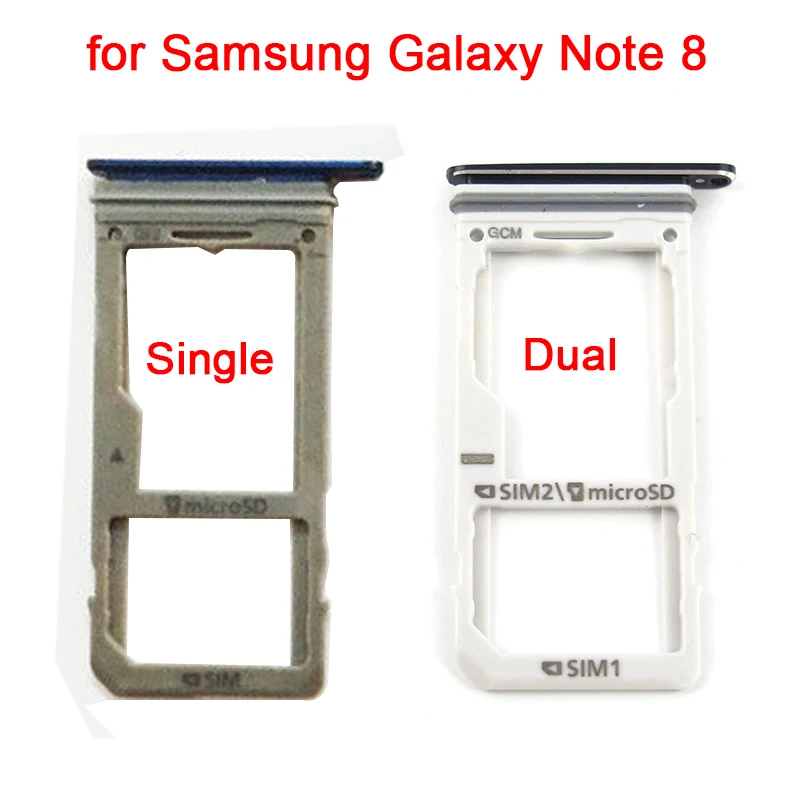10 шт./лот лоток для одной и двойной Sim карты с держателем карт Micro SD Samsung Galaxy Note 8