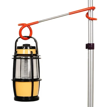 

Outdoor Camping Tent Light Stand Two-way Portable Pole Cloth Hanging Hook Ultra-light S-bar Hook Camp Light Shelf Multi-tool