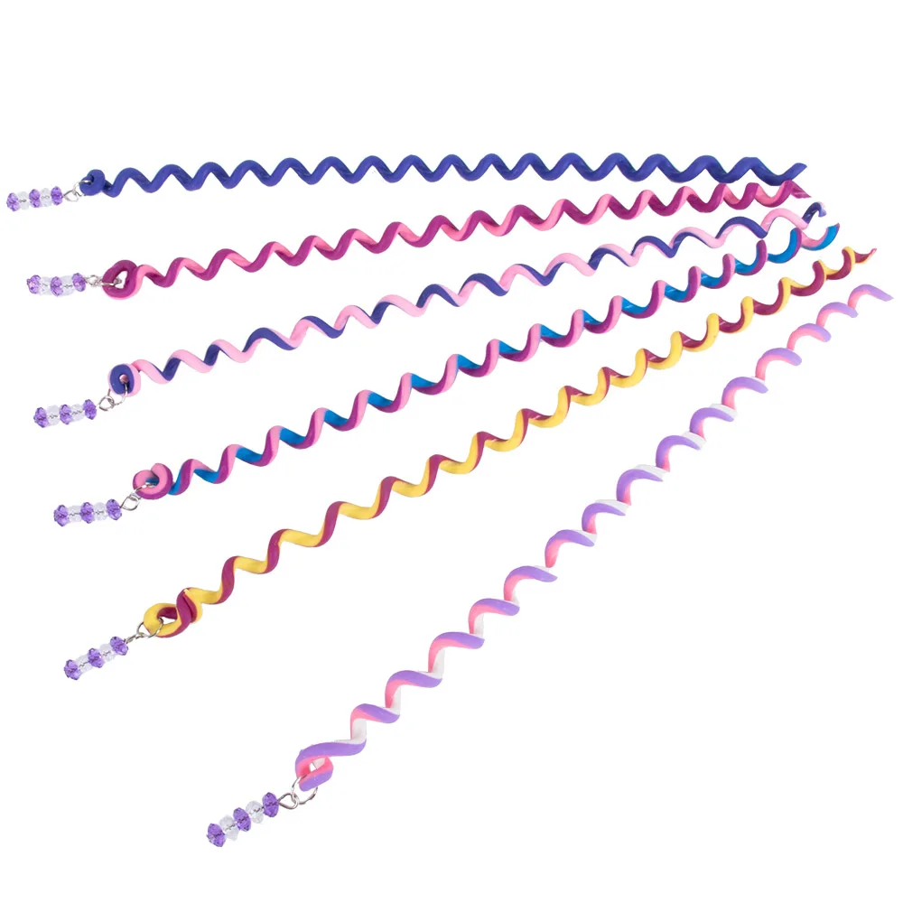 6 шт./компл. девочки бигуди, подвязанные лентой, с объемной волной обслуживание твист Инструменты для укладки волос спираль Форма Для женщин Красота принцесса женские аксессуары для волос