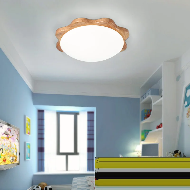 

LED Sun Flower Korean Wooden Acrylic LED Lamp LED Light Ceiling Lights Ceiling Lamp LED Ceiling Light For Kids Room Foyer