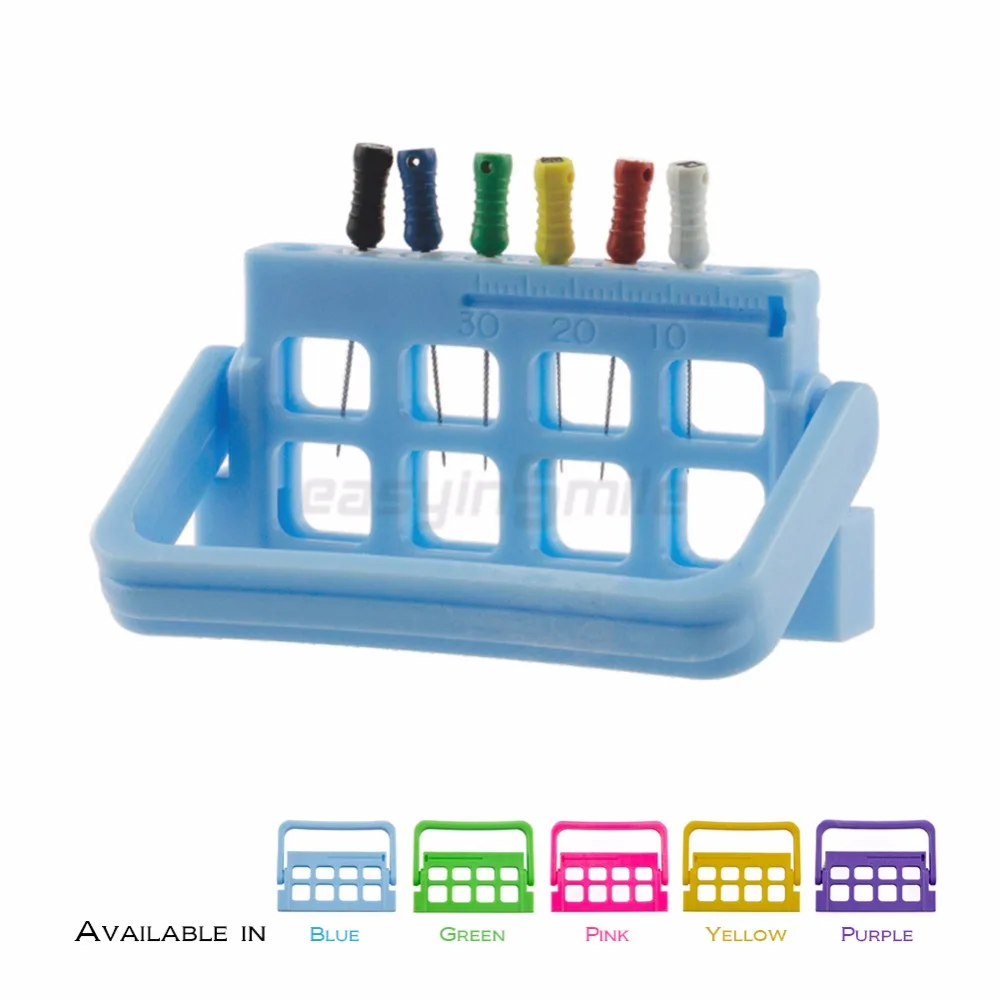 1 Pc Dental Endo Files Holder Organizer 8 Holes Autocavable Block With
