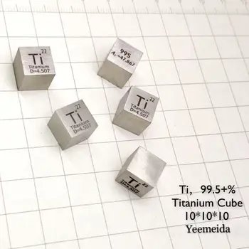 

99.5% Pure Titanium metal Ti 10mm Cube