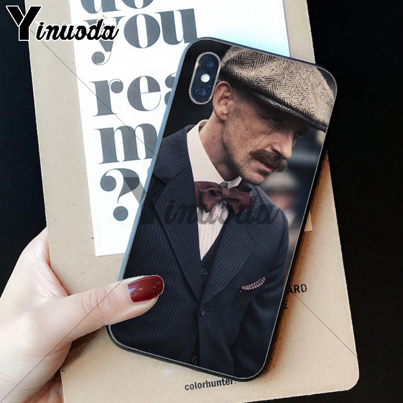 Yinuoda Peaky blinds TPU Мягкий силиконовый черный чехол для телефона для Apple iPhone 8 7 6 6S Plus X XS MAX 5 5S SE XR Чехол для мобильного телефона - Цвет: A13