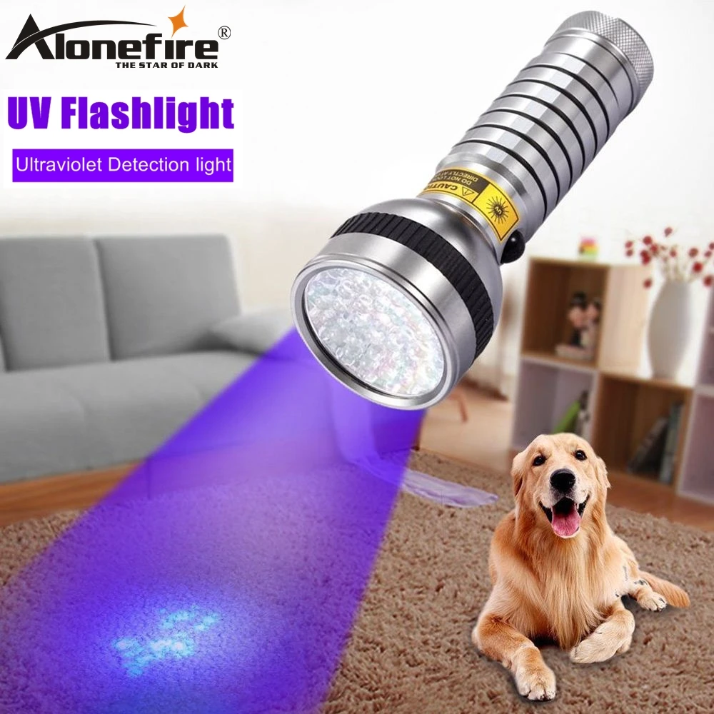 Alonefire 41 Led Uv Light 395 400nm Flashlight Ultraviolet Cat Dog Pet