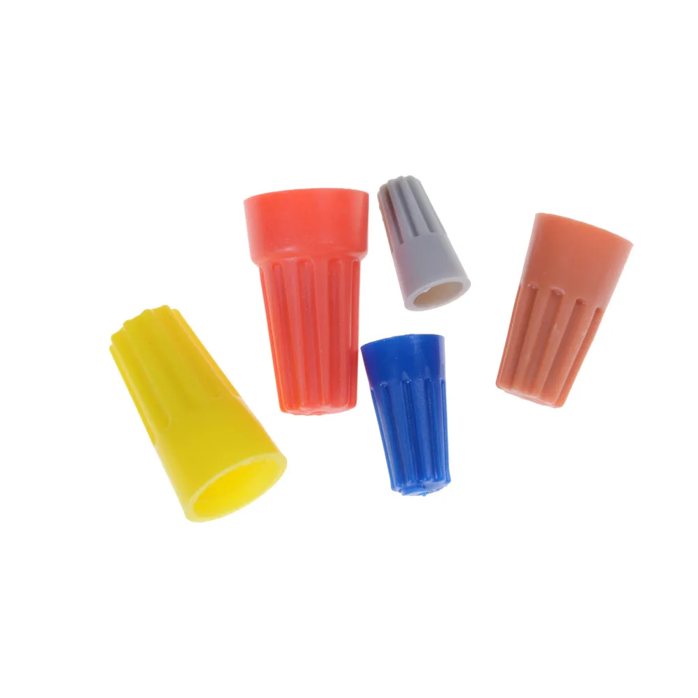 

4 Colors Electrical Wire Twist Connectors Assorted Wire Twist Nut Connector Terminals Cap Rotating Kit 20Pcs/lot