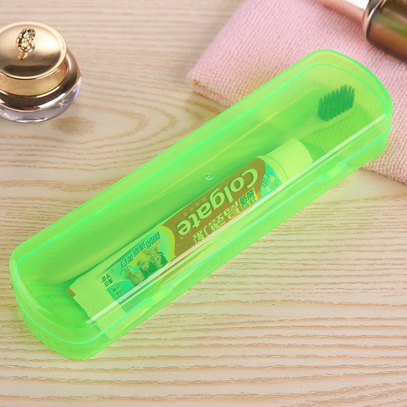 

1pc Portable Transparent Toothbrush Box Protect Toothbrush Case Holder Travel Toothbrush Toothpaste Storage Box Bath Product
