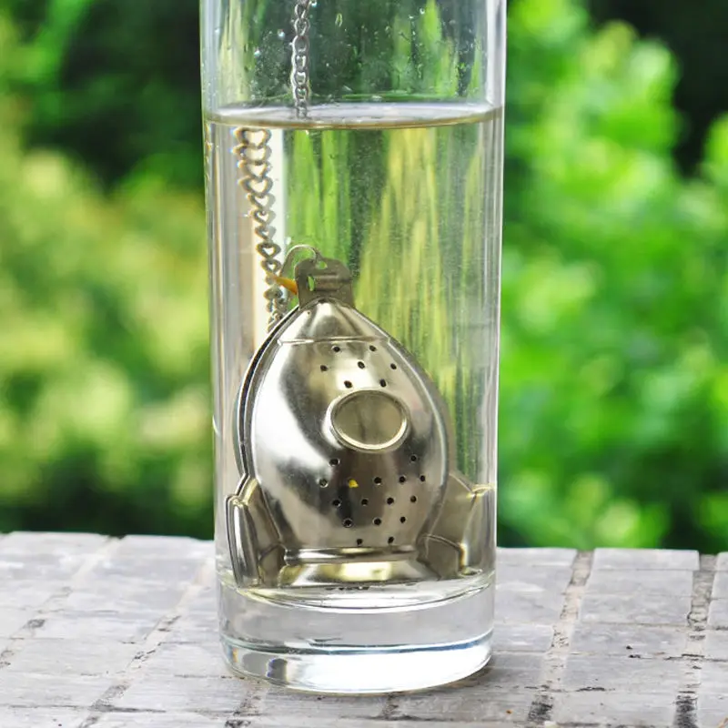 Stylish Stainless Steel Tea Strainer Creative Rocket Shape Tea Infuser Filter for Loose Tea Leaf Herbal Spice Tea Accessories  (6)