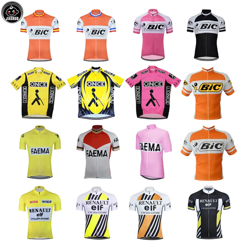 

Retro NEW Classical pro RACE Team Bike Cycling Jersey Tops Breathable Customized Jiashuo Multi Chooses