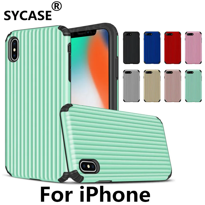 SYCASE новый чемодан класса люкс чехол для iPhone X Xs max Xr xs 6 6s Plus 7 8 plus антидетонационный