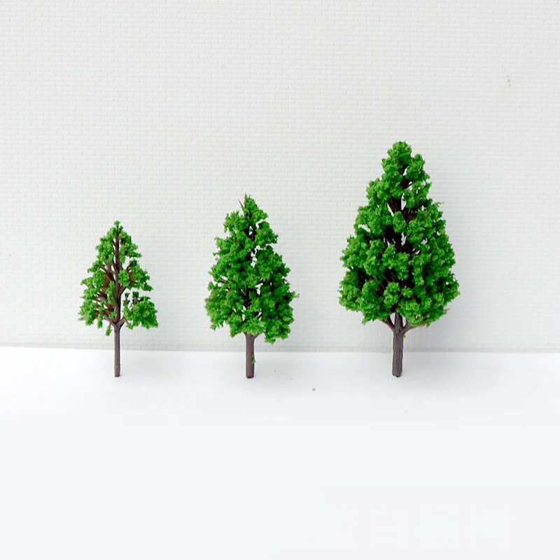20 штук масштаба пластиковый миниатюрный модель дерева Тополь для построения поезда Макет железной дороги декоративный пейзаж аксессуары