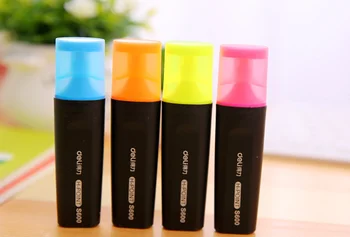 

4PCS Creative colered highlighter pen marker pen kawaii stationery material escolar papelaria writing school supplies