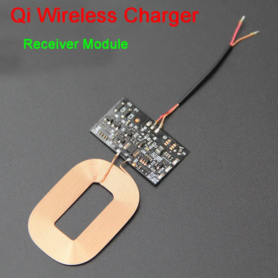 

Qi Wireless Charger PCBA Circuit Board Receiver Module + Coil DIY Charging