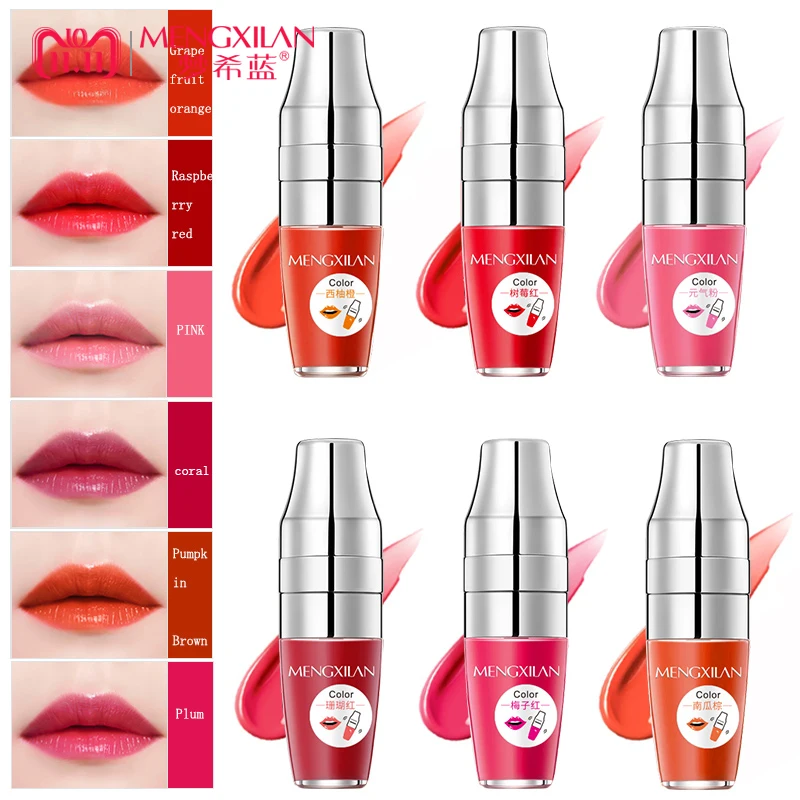 

MENGXILAN 6 colors Matte Liquid Lipstick Moisturizer Smooth Lip Stick Waterproof Long Lasting Lip Gloss Cosmetic Beauty Makeup