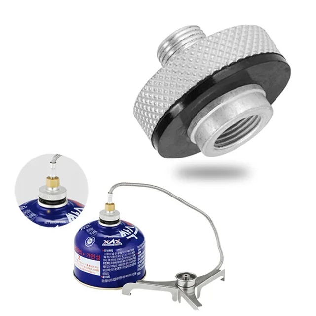 

BRS-17A Free Shipping Outdoor Camping Cooking MULTI-USE Gas Stove Lamp Connector Camping Stove Connector Interface Converter
