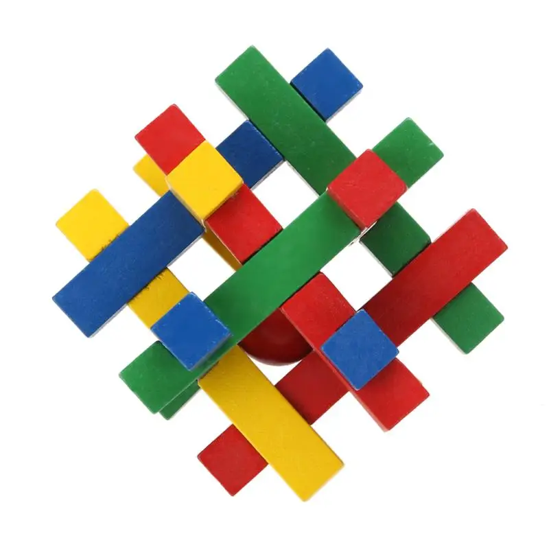 

Kong Ming Luban Puzzle Lock Chinese Traditional Wooden Toys 3D Puzzles Intellectual Wooden Cube Educational Toys for Children