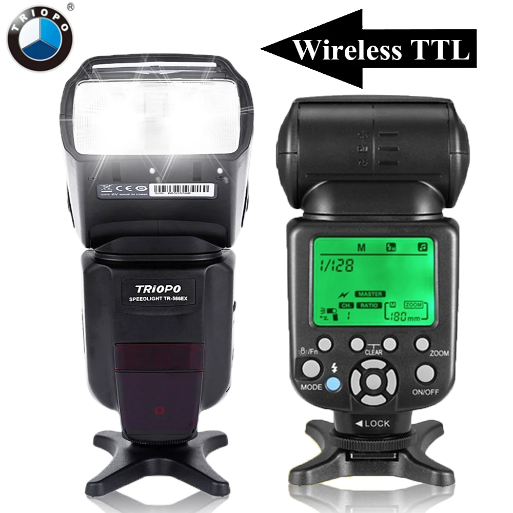 

TRIOPO TR-586EX Cameras Wireless TTL Flash Speedlite Flashlight For Canon 6D 5D2 5D3 1200D DSLR As Yongnuo YN565EXII YN-568EX II