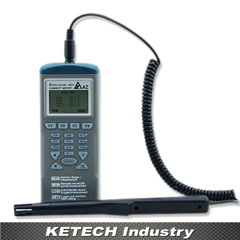 Handheld Digital Temperature Humidity Hygrometer Logger AZ 9651 in