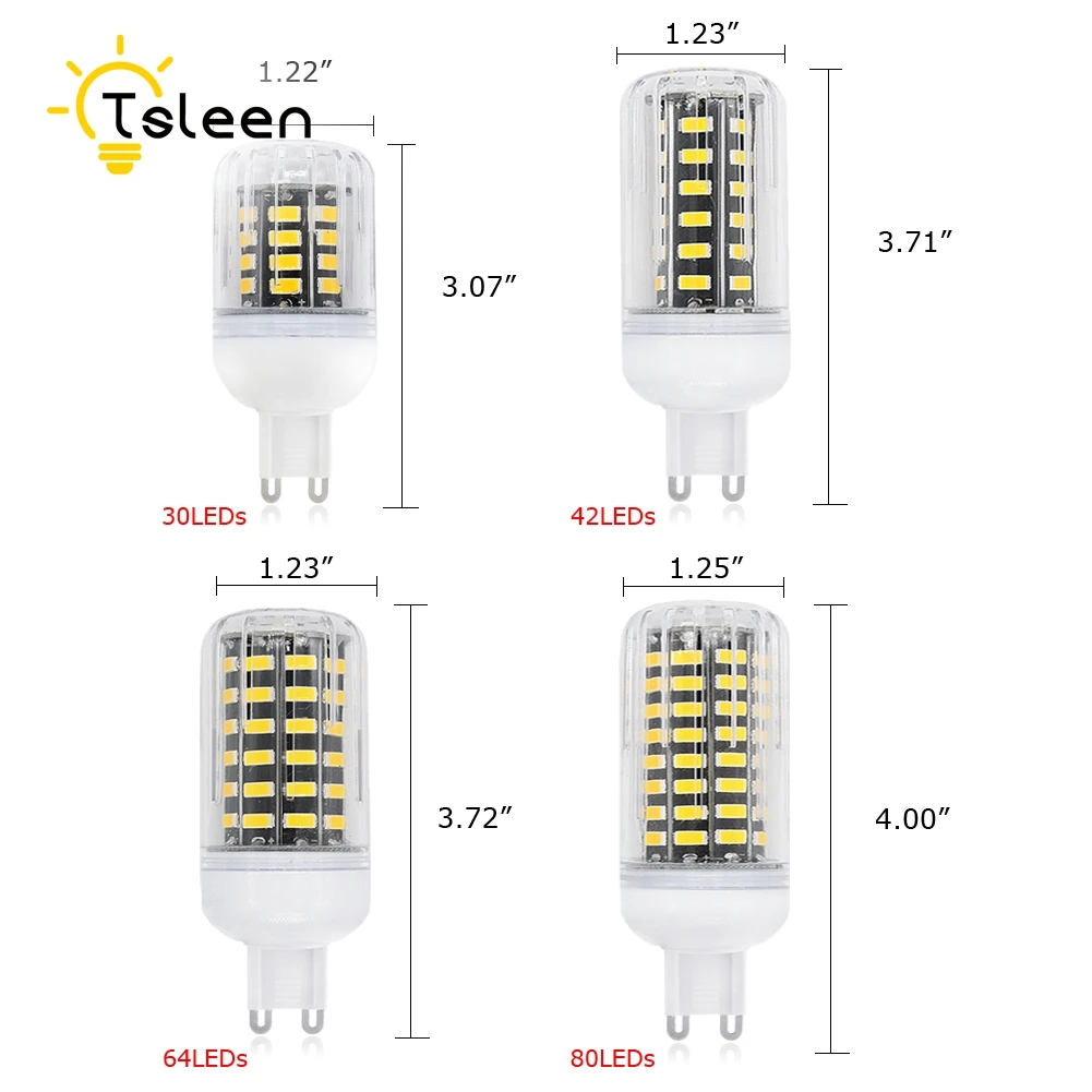 G9 5733 SMD светодиодный светильник световой поток более 5730 2835 Светодиодный светильник-кукуруза 220 В 230 в 240 В 110 в 120 в 15 Вт 12 Вт точечный светильник