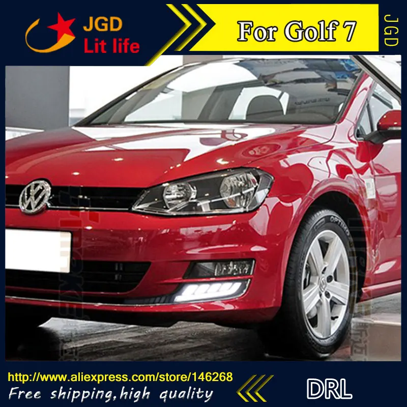 Free shipping ! 12V 6000k LED DRL Daytime running light for VW Golf 7 Golf7 MK7 2013-2015 Fog lamp frame Fog light Free shipping ! 12V 6000k LED DRL Daytime running light for VW Golf 7 Golf7 MK7 2013-2015 Fog lamp frame Fog light