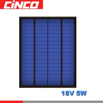 

18V 278mA 5Watt 5W Poly Panel Solar Standard PET monocrystalline Silicon charge for 12V Battery Charge Module Mini Solar Cell