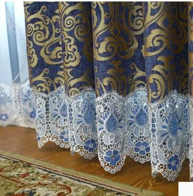 Высококлассная атмосфера ажурная вышивка занавеска Роскошная гостиная спальня окна роскошные изделия из синели