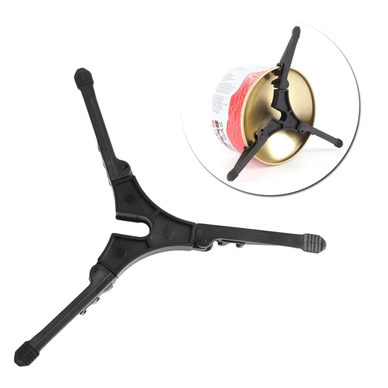

OOTDTY Folding Outdoor Camping Hiking Cooking Gas Tank Bracket Canister Stand Tripod Drop Shipping Support