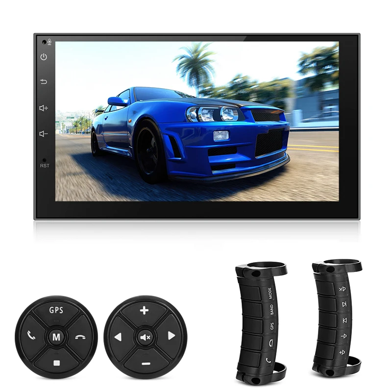 Universal Android 6 0 WiFi Mirror Link Car Multimedia Players 7 GPS Navigation Auto FM font