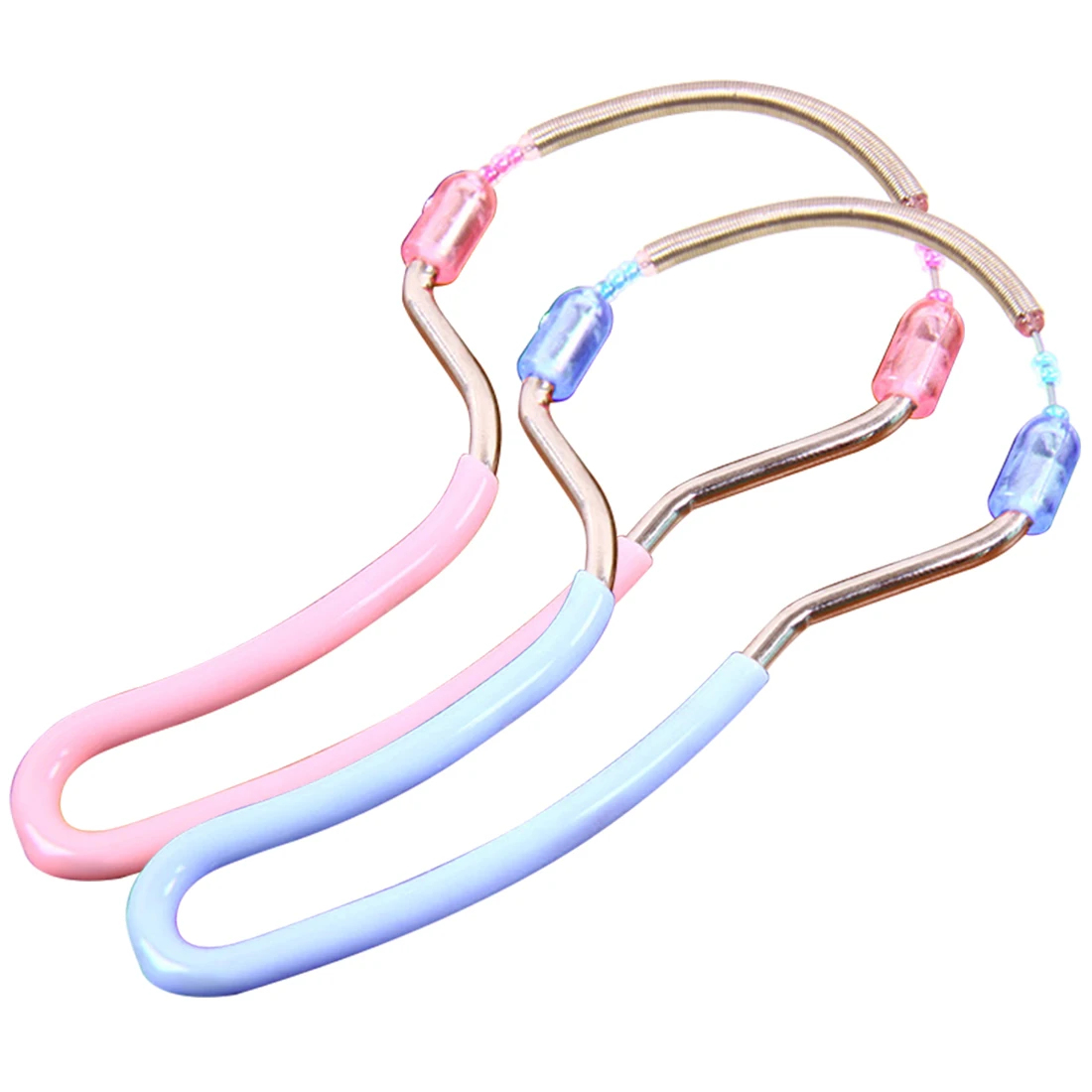 

Women's Face Spring Hair Clipper Color Random Depiladora Plastic Handheld Facial Hair Remover Threading Beauty Epilator Tool