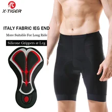 X-TIGER Pro Race-pantalones cortos para ciclismo, con pinzas de Italia de 5cm, cortos y ligeros, con almohadilla de GEL 5D de alta densidad para un largo tiempo de conducción