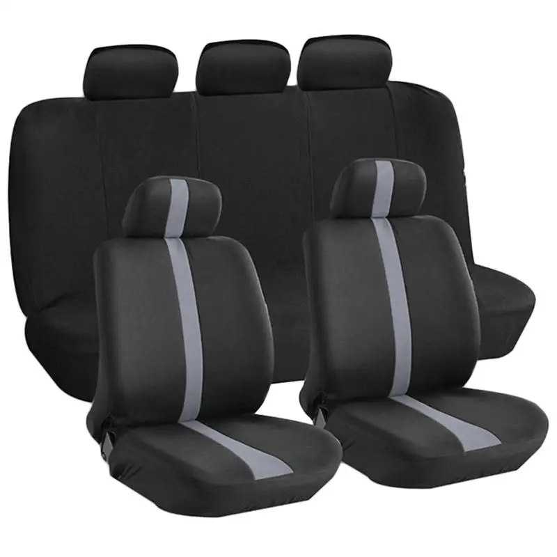

VORCOOL 9Pcs/Set Universal Car Seat Cover Full Seat Covers Auto Interior Styling Decoration Protector