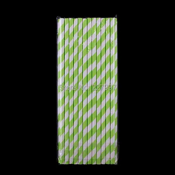 

DHL Free Shipping 360 Assorted Designs of 7.75" Solid Colored Paper Straws in OPP Packaging (400 packs/10,000 pcs)