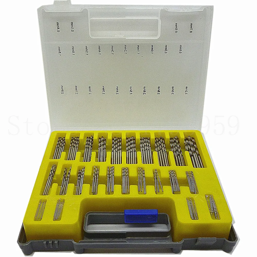 150 Piece PC Precision Drill Set Sizes 0.4-3.2mm Miniature Micro Mini Bits NEW