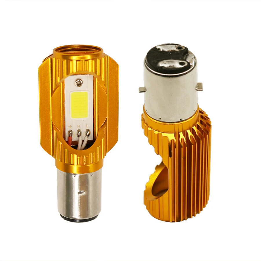 H6 BA20D DC 12 V 80 8W 6000K COB светодиодный мотоциклетный Hi/короче спереди и длиннее сзади)