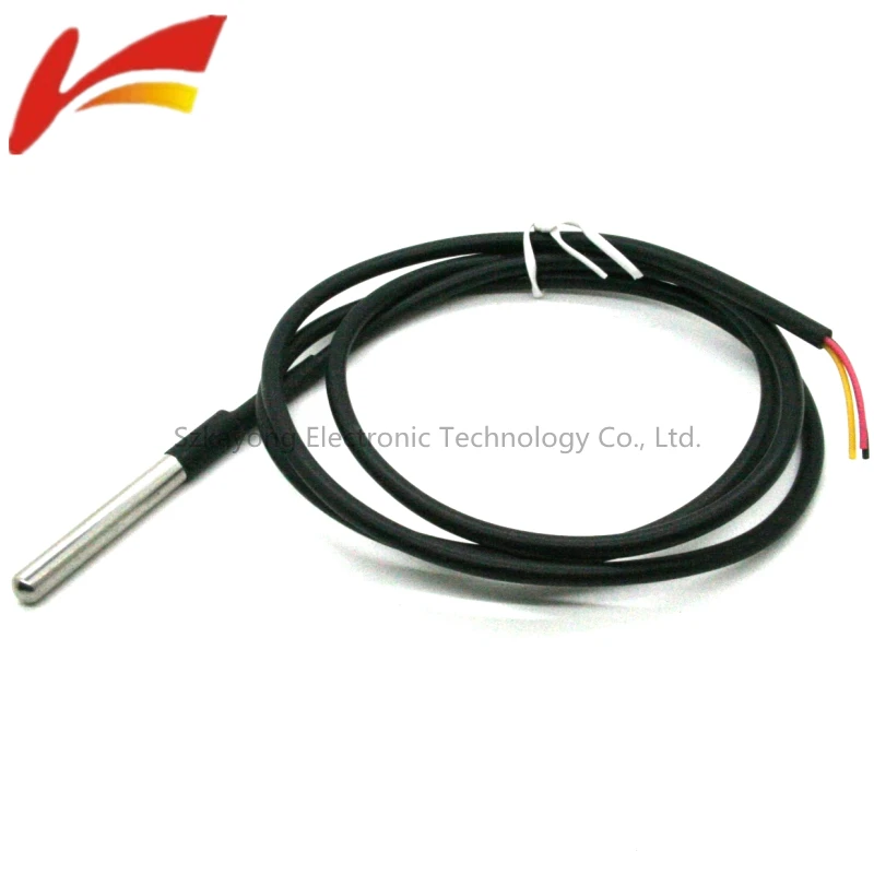 

1PCS DS1820 Stainless steel package Waterproof DS18b20 temperature probe temperature sensor 18B20 For Arduino