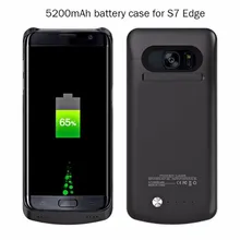 5200mAh Rechargeable External Battery Backup Charger Case Cover for Samsung Galaxy S6 S7 S7Edge Edge Plus Power Bank Cases