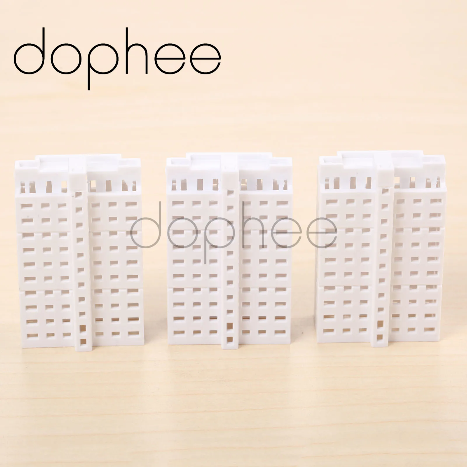 Dophee 5 шт. мини белые высокие пластиковые строительные модели масштаб 1/800 для микро
