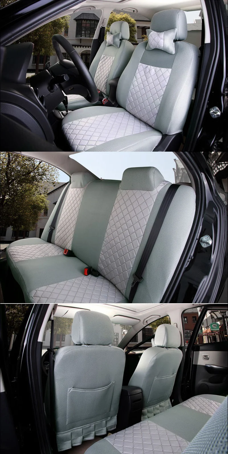 Спереди и сзади) универсальные чехлы сидений автомобиля для Chery Ай ruize A3 Tiggo x1 QQ A5 E3 V5 QQ3 QQ6 QQme A5 bsg E5 авто аксессуары