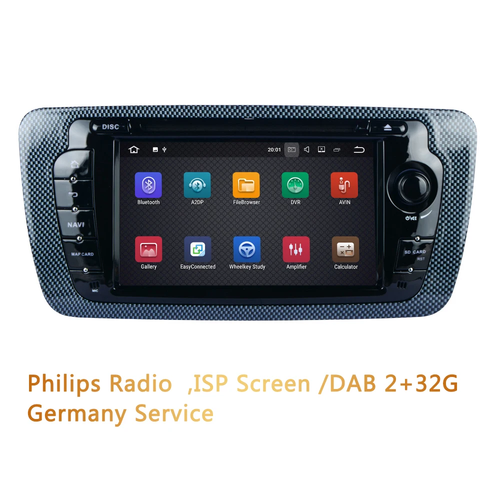 Android 7.1 Quad Core for Seat Ibiza Car DVD 7 inch Android Radio Auto GPS with Mirroring link car DVD player