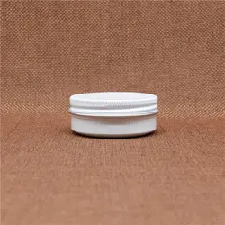 Пустой белый 30 г косметический Алюминий jar Малый Бальзамы для губ batom крем для глаз Воск Олово многоразового винт Кепки контейнеры