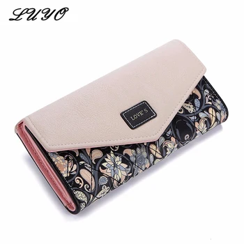 

Long Clutch Famous Designer Lady Leather Wallet Women Luxury Brand Purse Carteras Portomonee Money Bag Cuzdan Vallet Holders